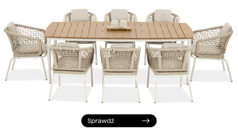 J&iacute;deln&iacute; set ROMA DINNING 8+1 Light Beige - FURRORE