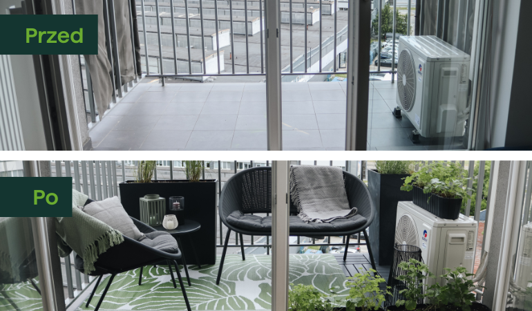 balkon před a po proměně