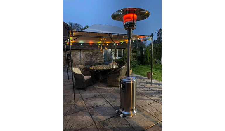 plynový ohřívač z nerezové oceli