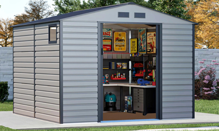 Box na n&aacute;řad&iacute; MONTREAL 277x319cm světle &scaron;ed&yacute; - Hardmaister