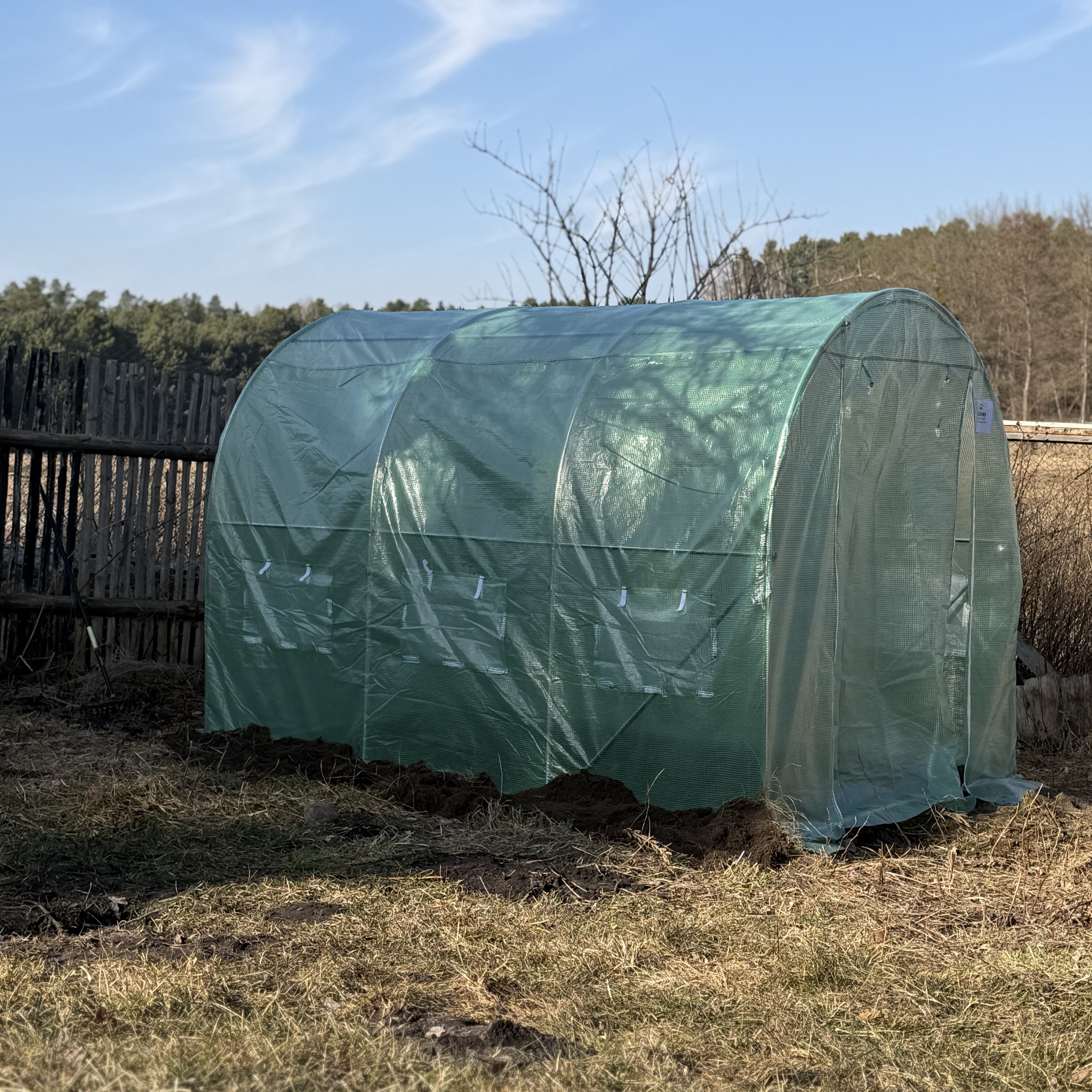 Zahradní fóliovník Cultivo 2x3x2 m (6 m2) zelený fotografie realizace 4