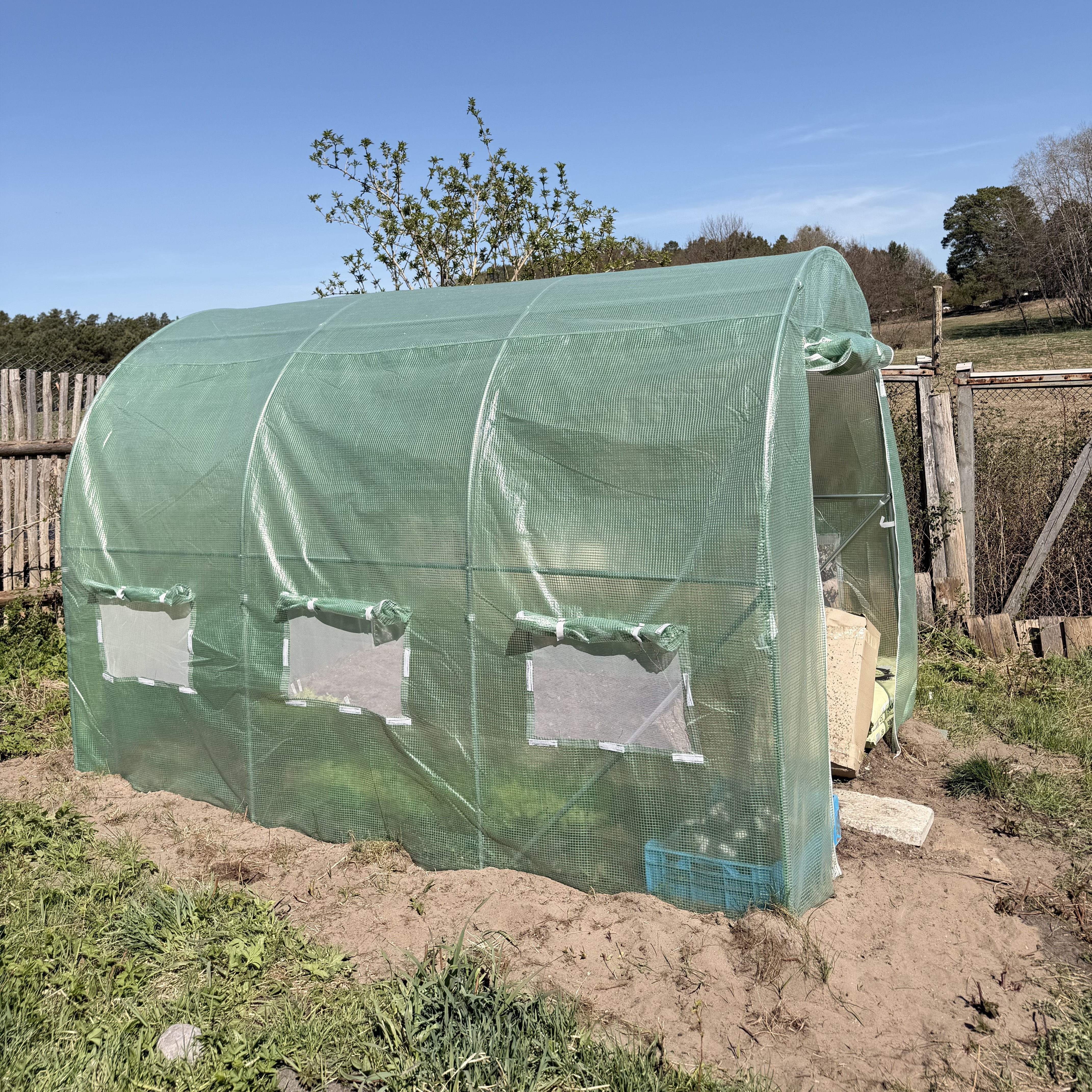 Zahradní fóliovník Cultivo 2x3x2 m (6 m2) zelený fotografie realizace 6