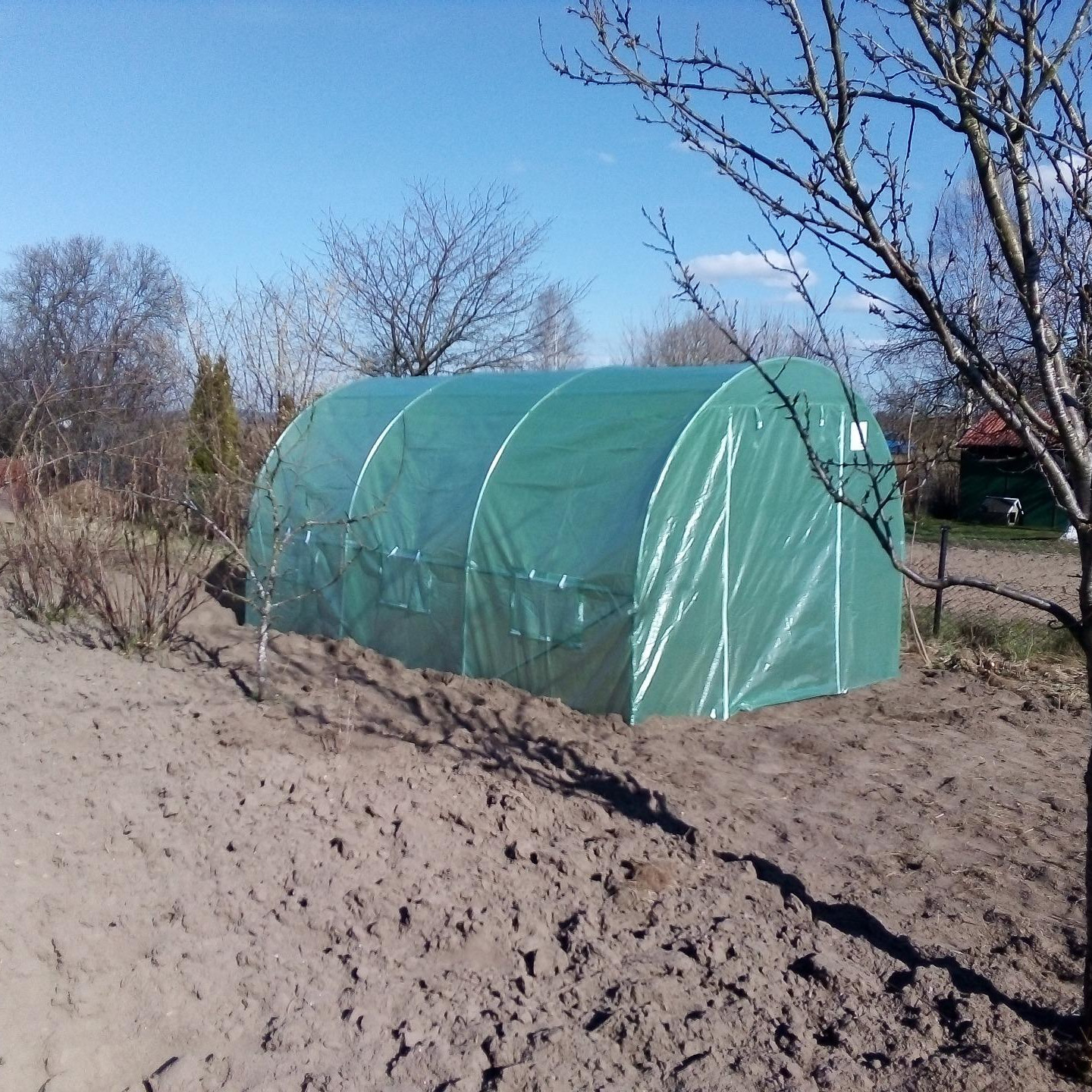 Zahradní fóliovník Cultivo 2x3x2 m (6 m2) zelený fotografie realizace 1