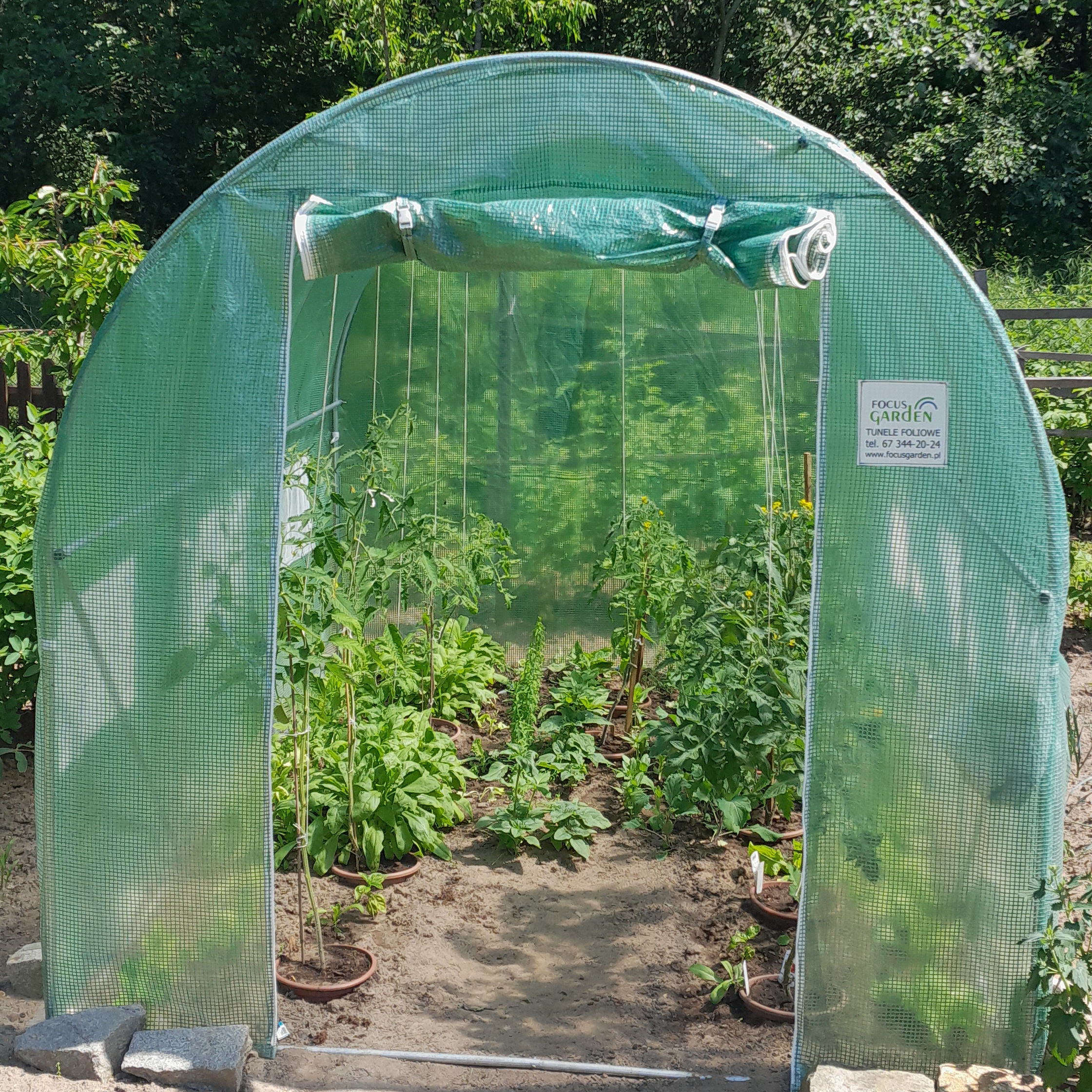 Zahradní fóliovník Cultivo 2x3x2 m (6 m2) zelený fotografie realizace 3