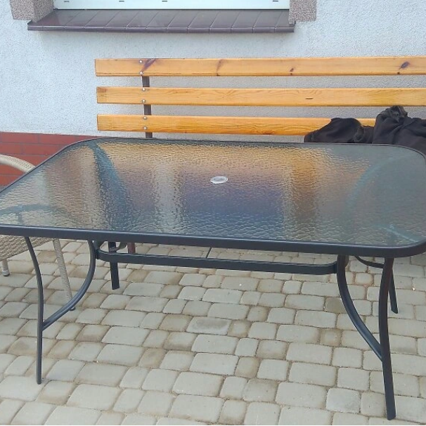 Zahradní stůl Bjørkka HOLIDAY 150 cm se sklem fotografie realizace 1