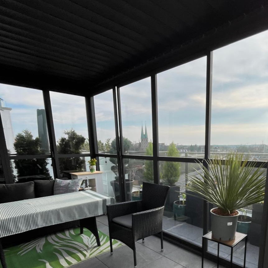 Hliníková pergola Gutroof Premium 3x4 m antracit fotografie realizace 3