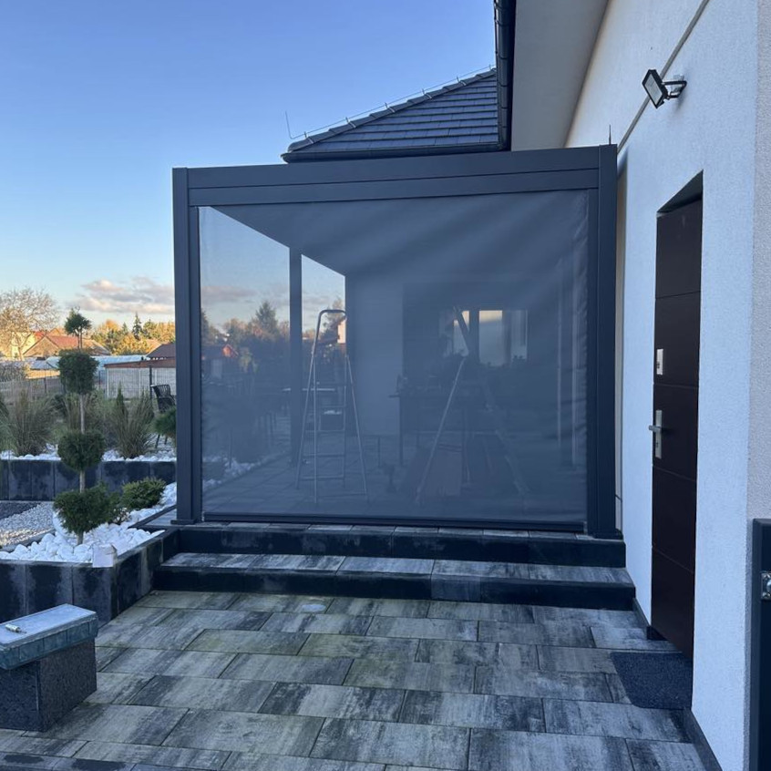 Hliníková pergola Gutroof Premium 3x6 m antracit fotografie realizace 3