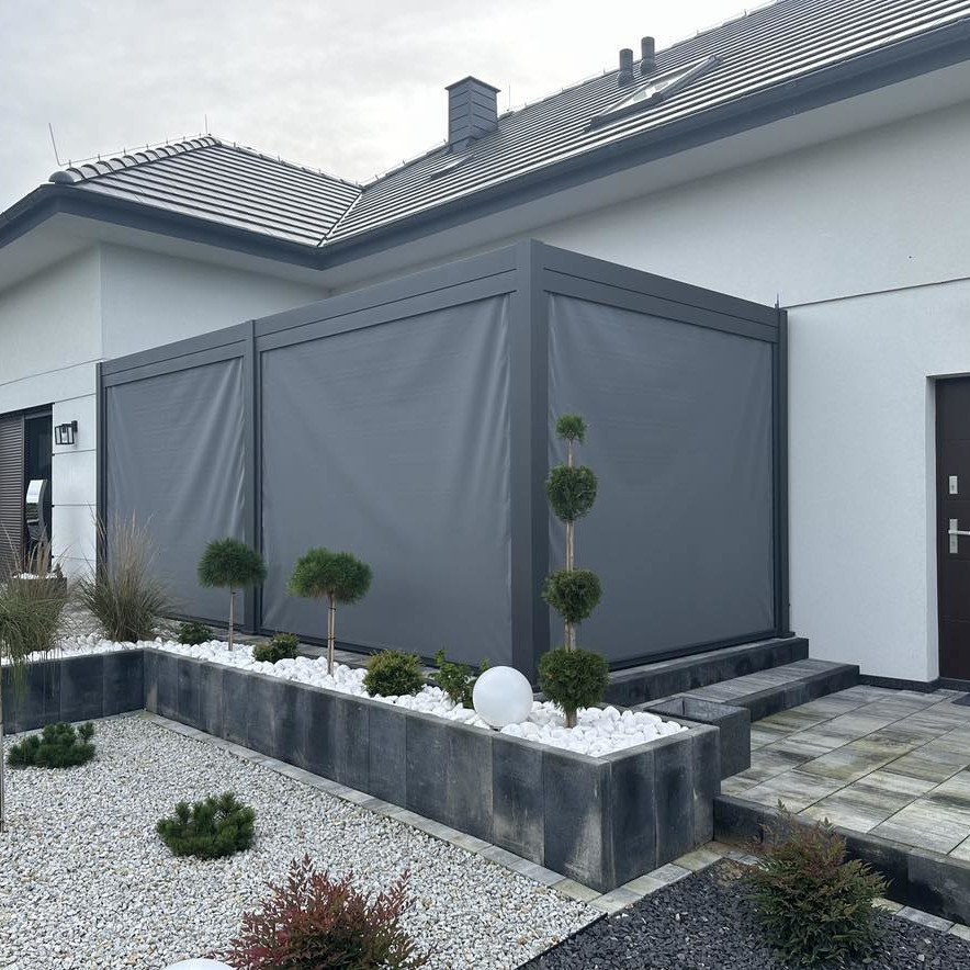 Hliníková pergola Gutroof Premium 3x6 m antracit fotografie realizace 9