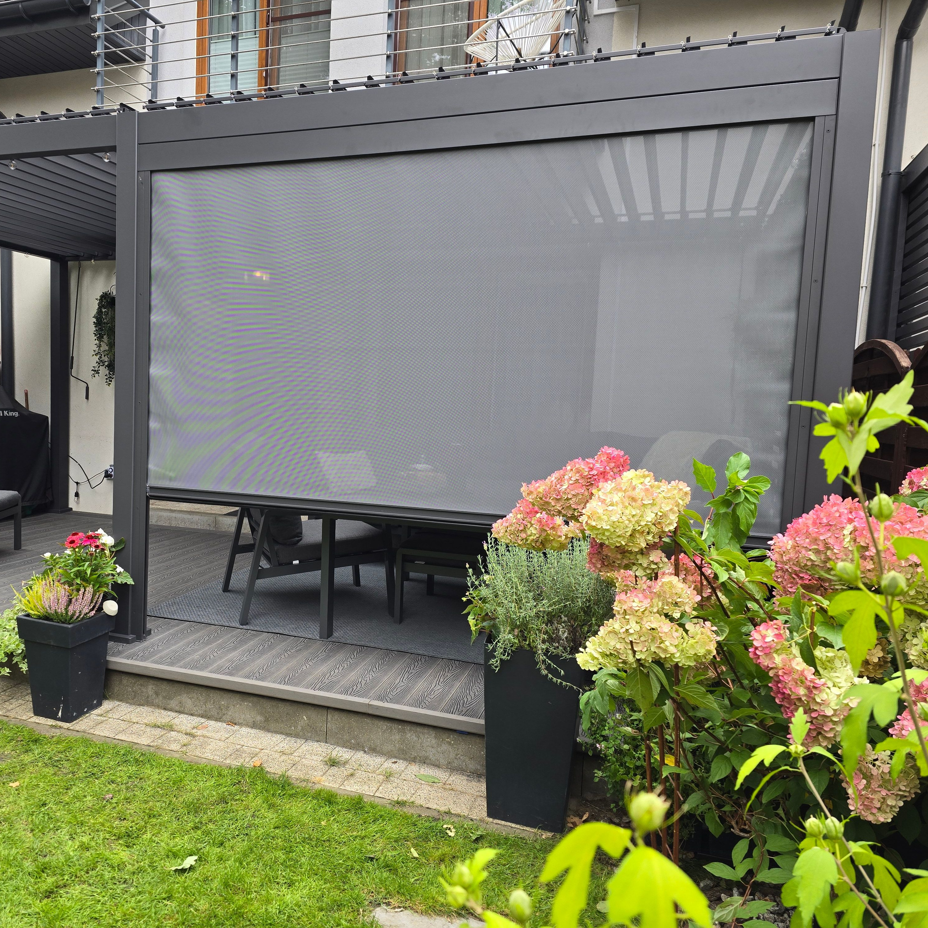Roleta pro pergoly Gutroof Premium 3 m antracit fotografie realizace 9