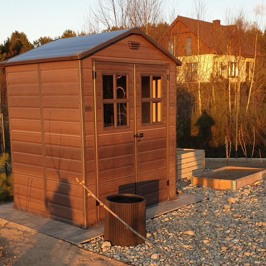 Zahradní domek Keter MANOR 6x5 DD – tmavě šedý fotografie realizace 4