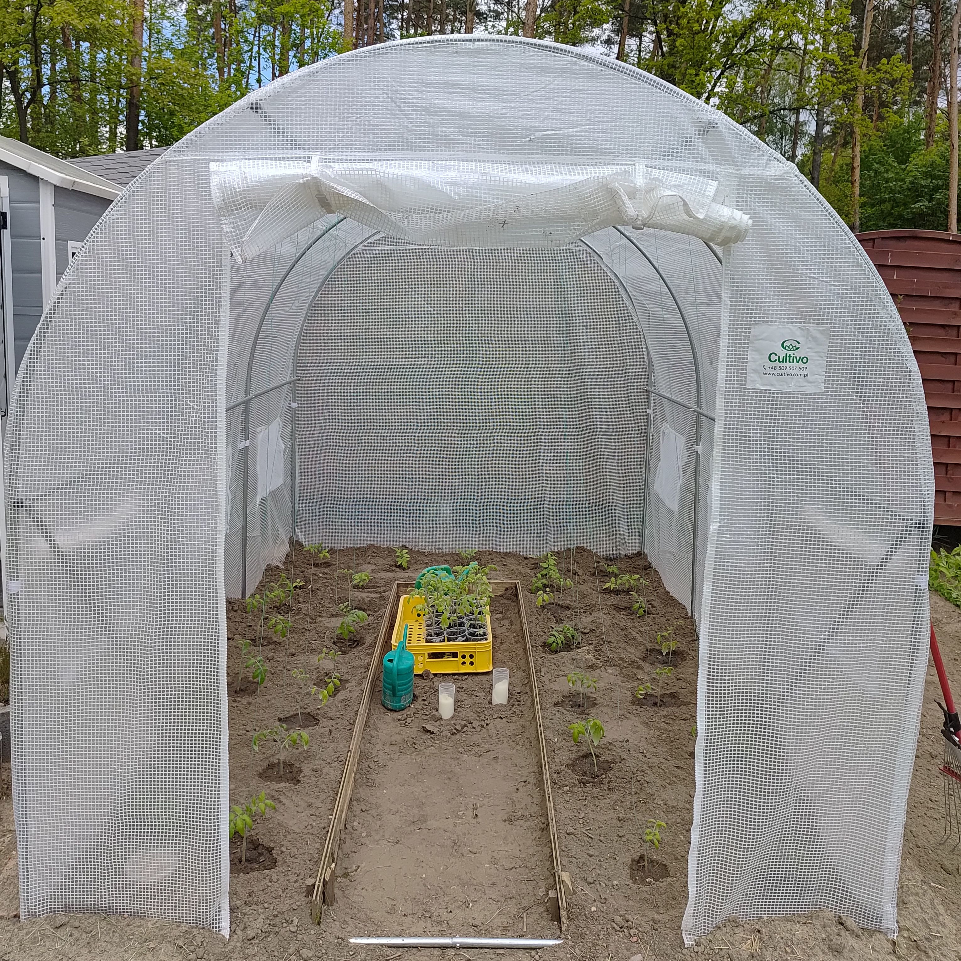 Zahradní fóliovník Cultivo 2x3x2 m, bílý fotografie realizace 2