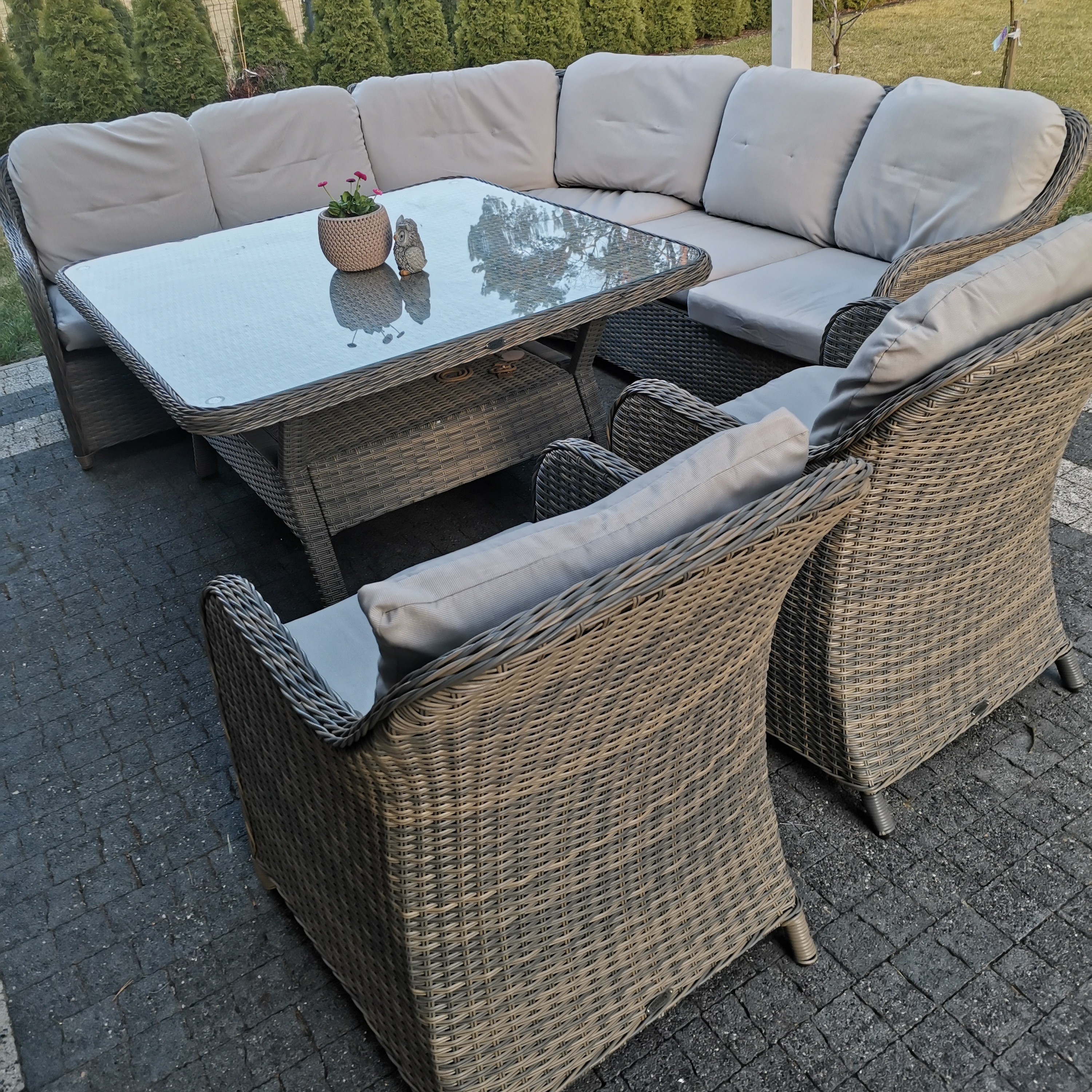 Zahradní rohová souprava Bjørkka SAVONA Beige fotografie realizace 2