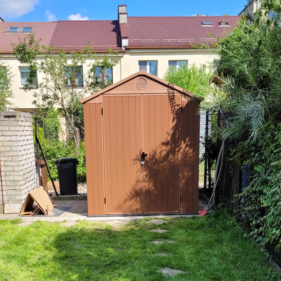 Zahradní domek Keter Darwin 6x6 hnědý fotografie realizace 1