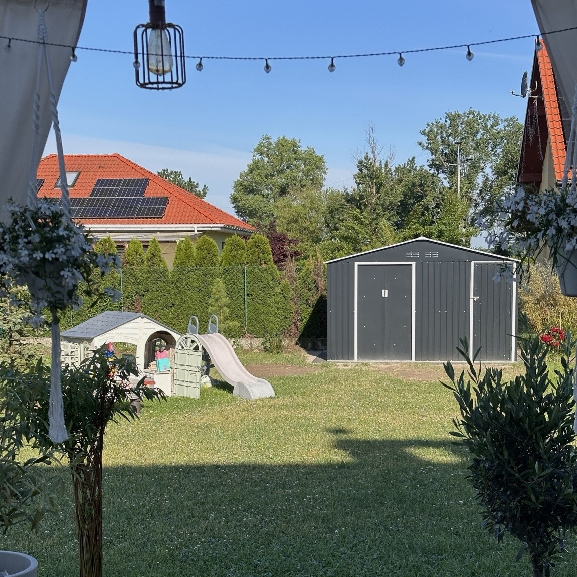 Kovový zahradní domek Hardmaister FALCON 340x194 cm fotografie realizace 9