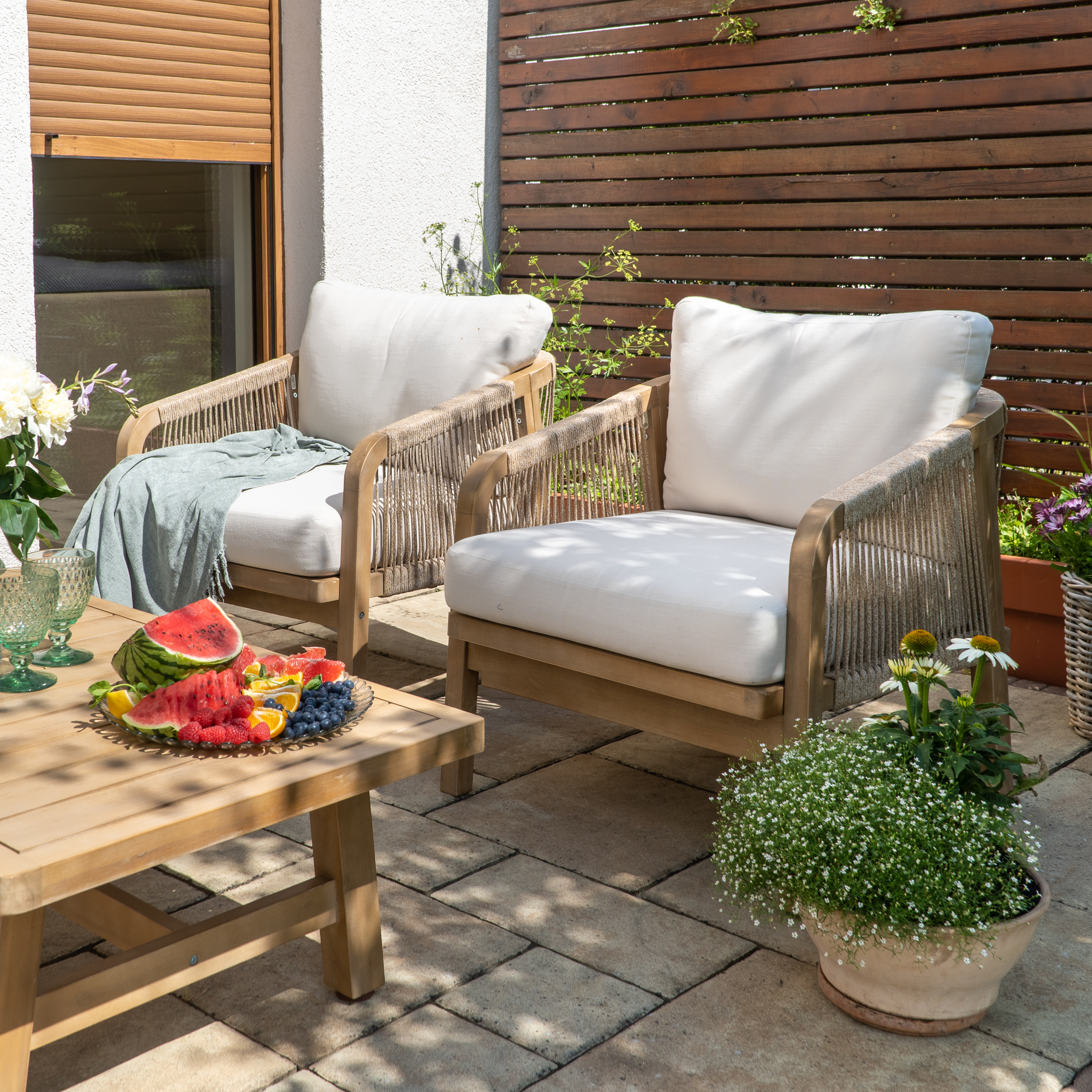 Dřevěná zahradní souprava Furrore MARIGOLD Caffe fotografie realizace 3