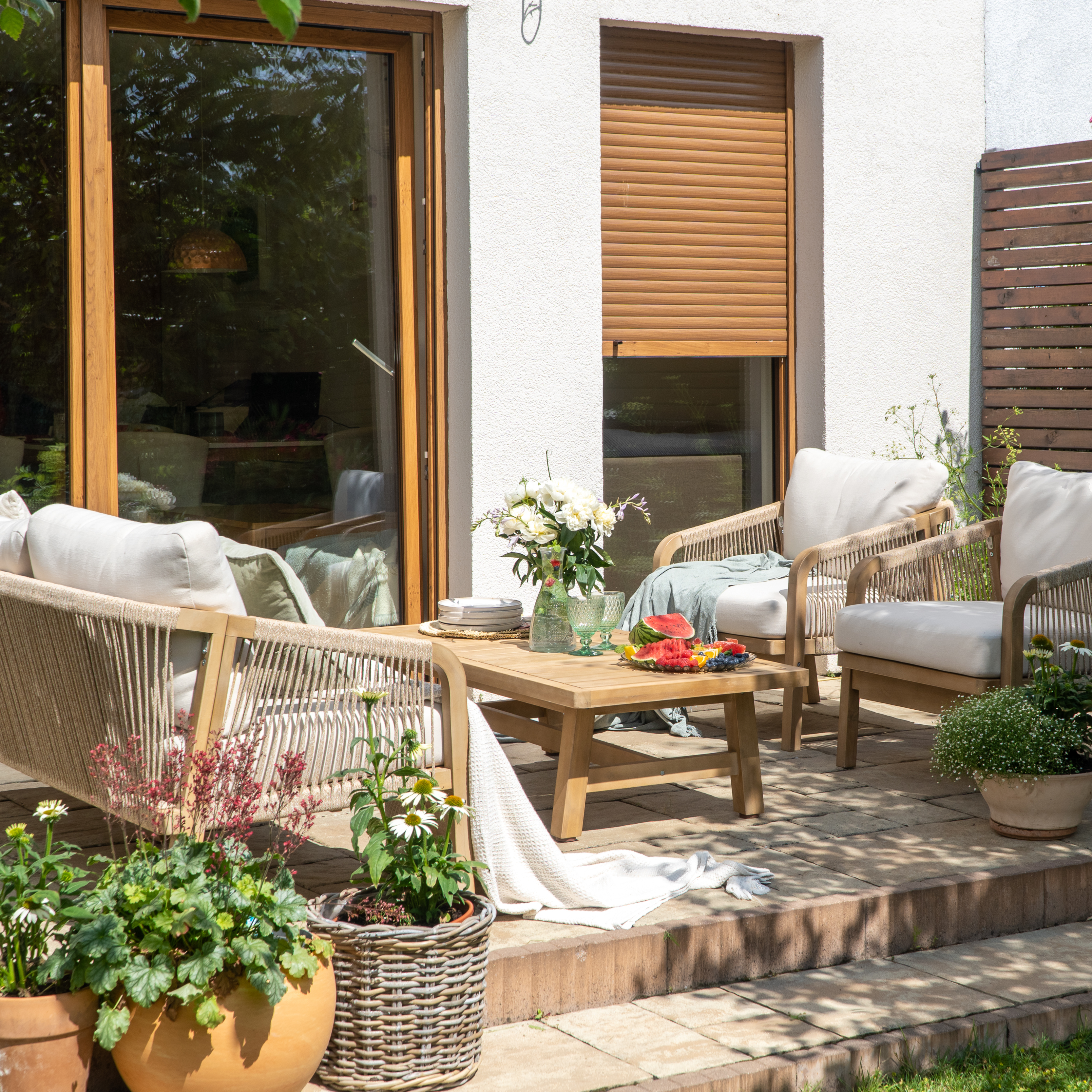 Dřevěná zahradní souprava Furrore MARIGOLD Caffe fotografie realizace 7