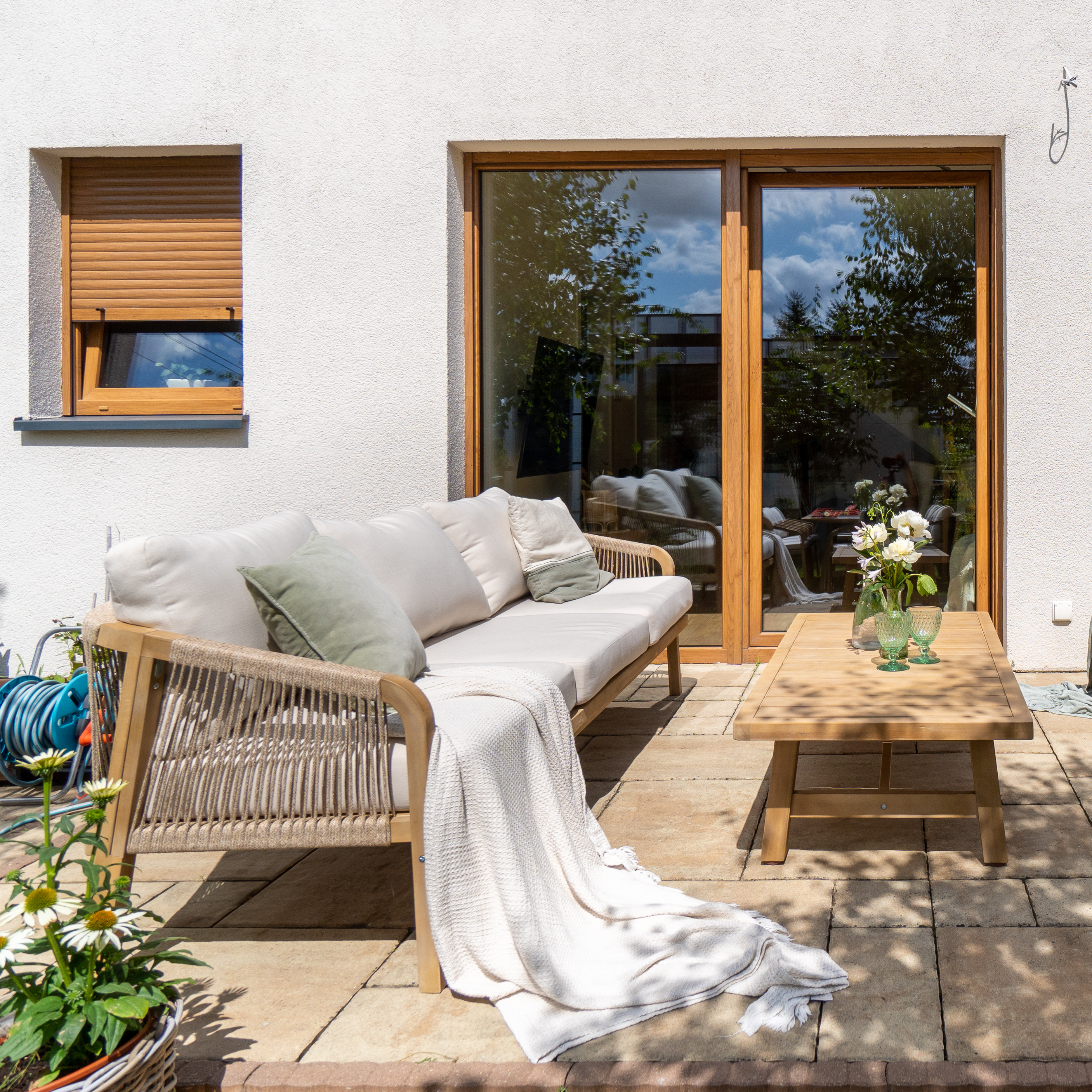 Dřevěná zahradní souprava Furrore MARIGOLD Caffe fotografie realizace 11