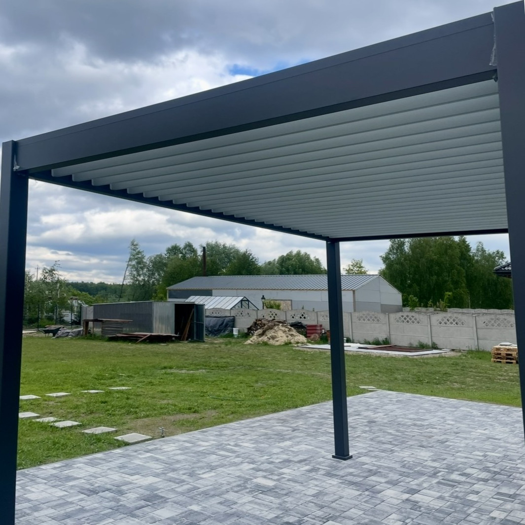 Hliníková pergola Gutroof ELEGANCE 3x4 m antracit fotografie realizace 5