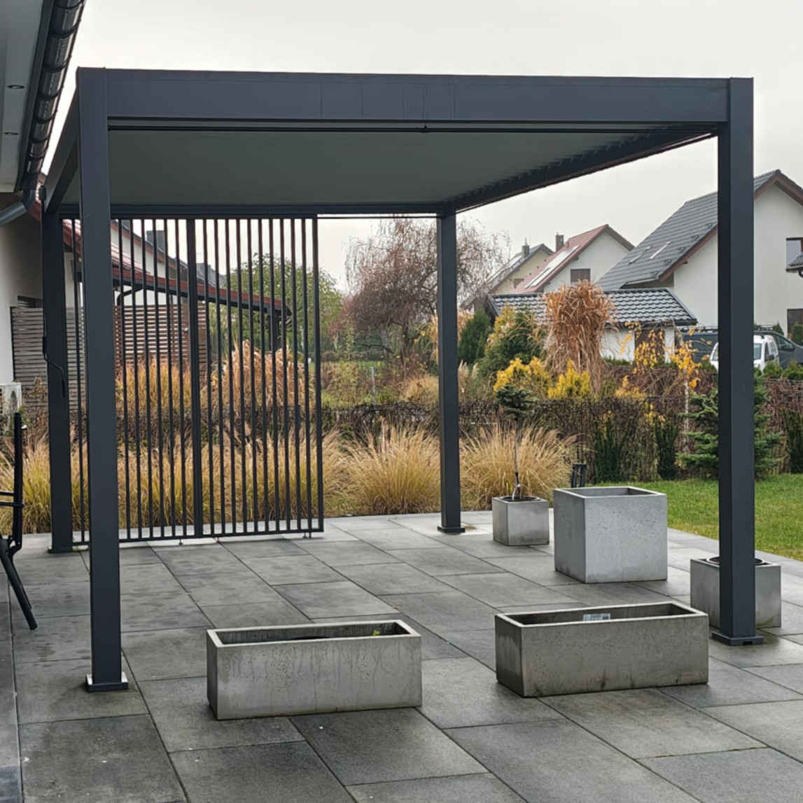 Hliníková pergola Gutroof ELEGANCE 3x4 m antracit fotografie realizace 4