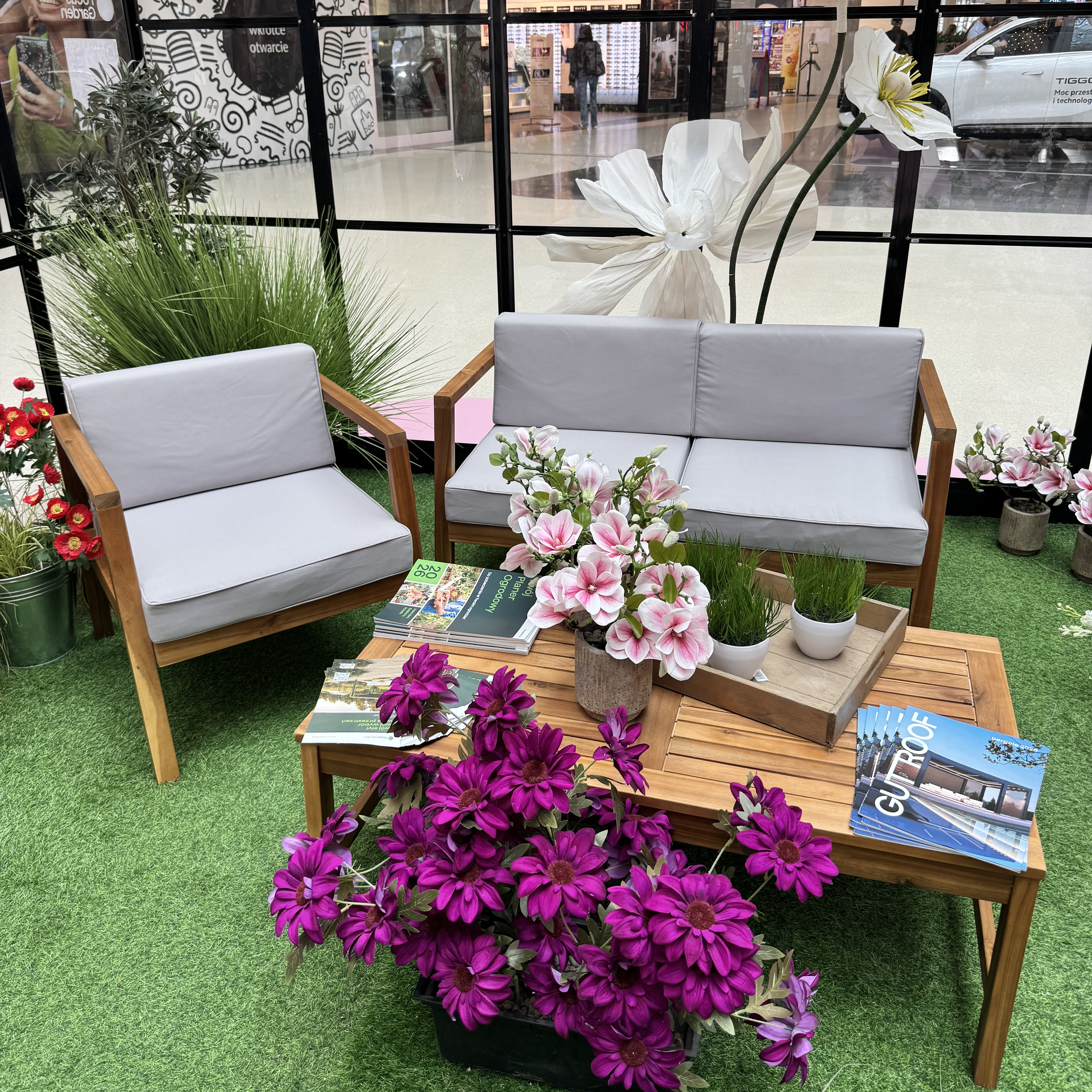 Sestava zahradního nábytku MALMO CAFFE Acacia Wood - Bjørkka fotografie realizace 1