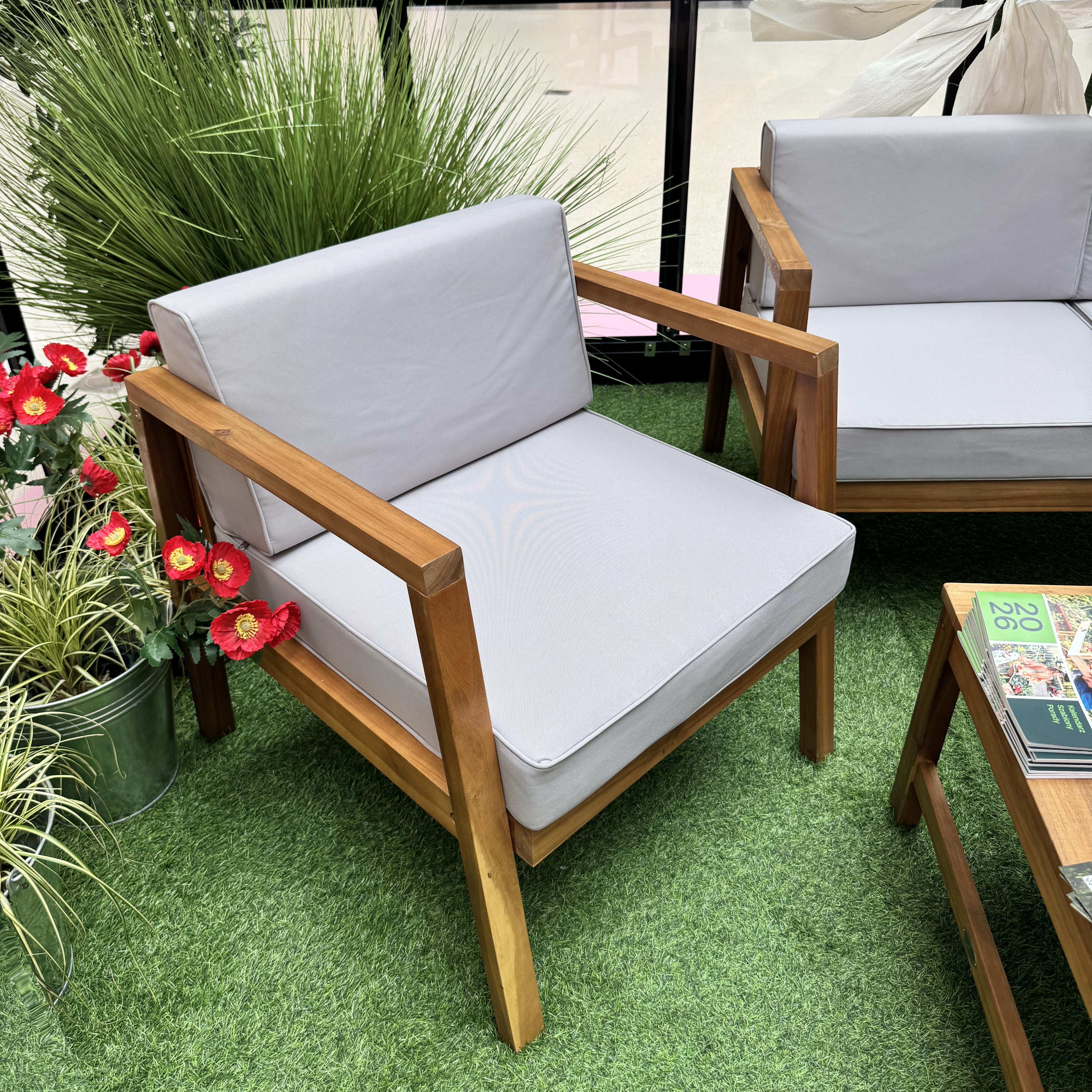 Sestava zahradního nábytku MALMO CAFFE Acacia Wood - Bjørkka fotografie realizace 5