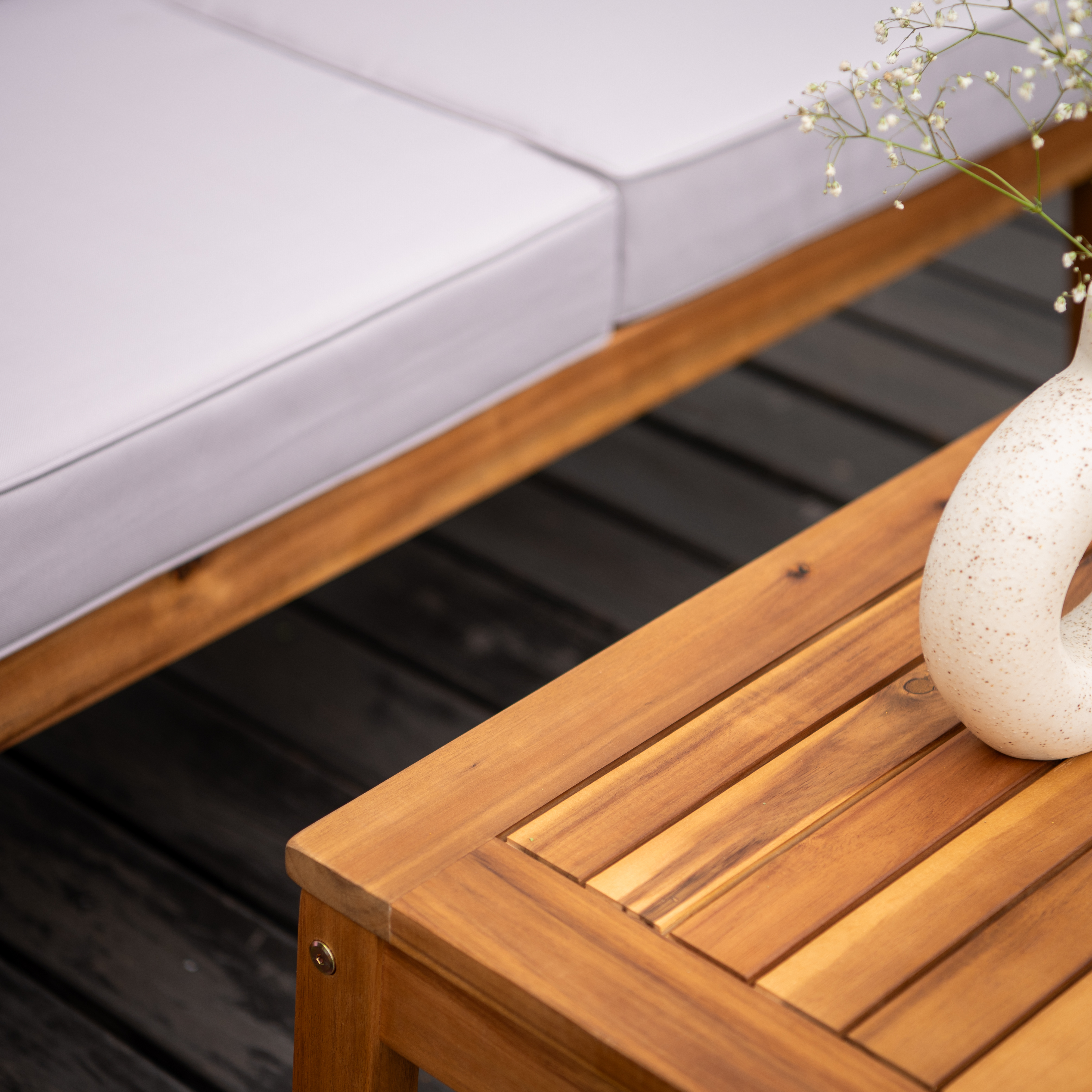Sestava zahradního nábytku MALMO CAFFE Acacia Wood - Bjørkka fotografie realizace 9