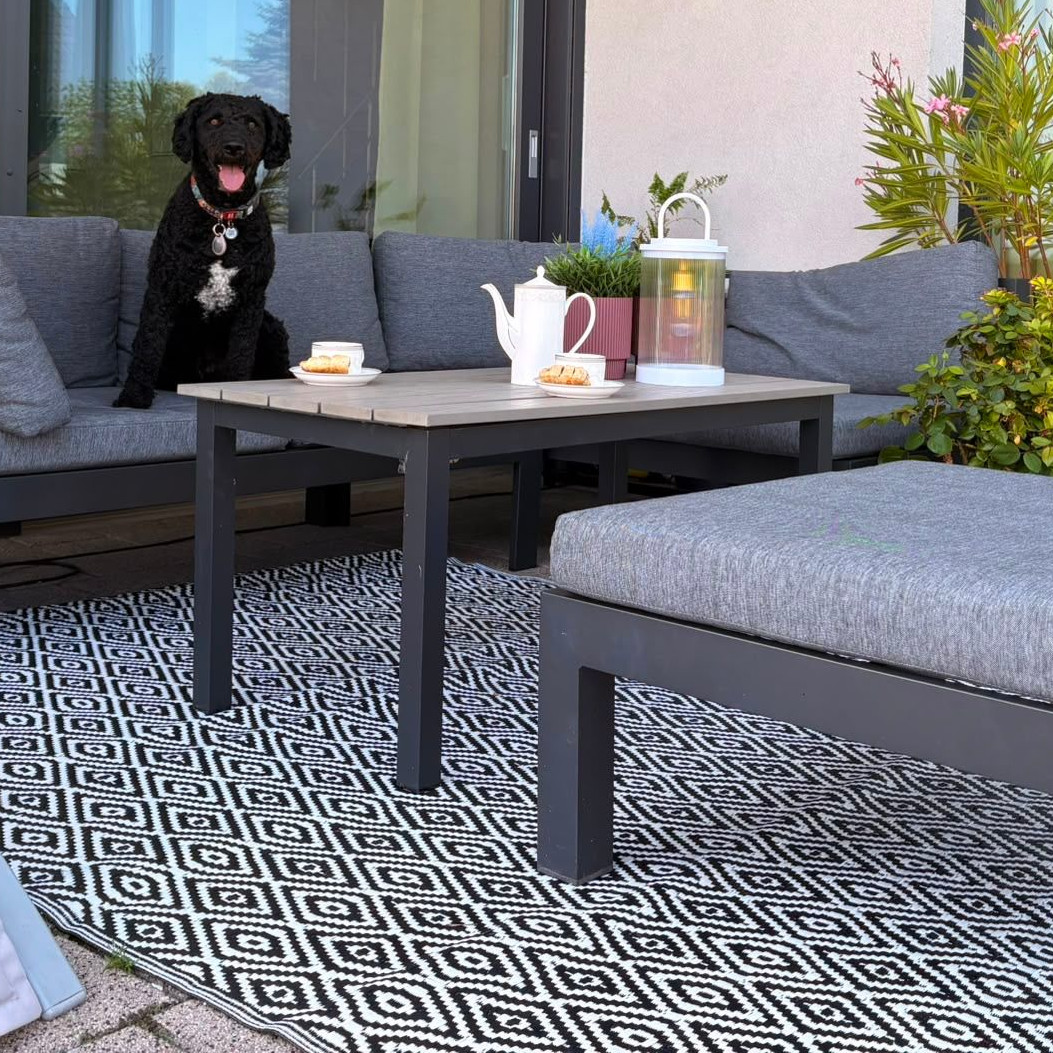 Balkonový koberec Black 160x230cm - MOODME fotografie realizace 2