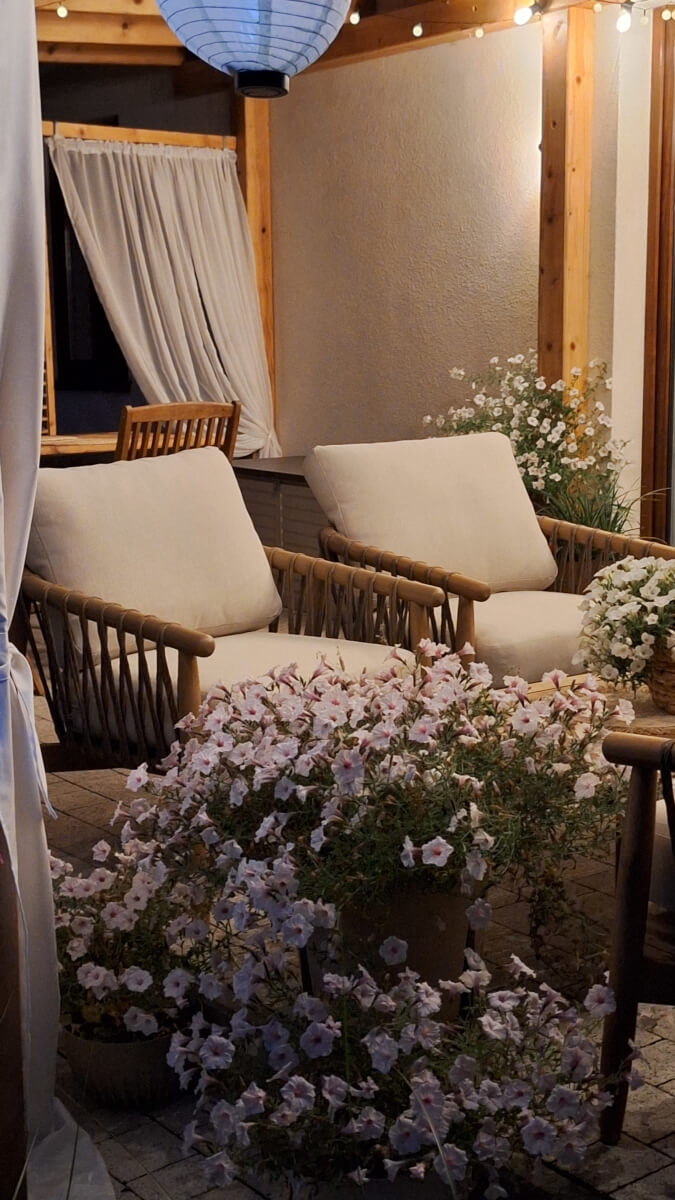 Dřevěná zahradní sada Furrore SAMAR CAFFE fotografie realizace 1