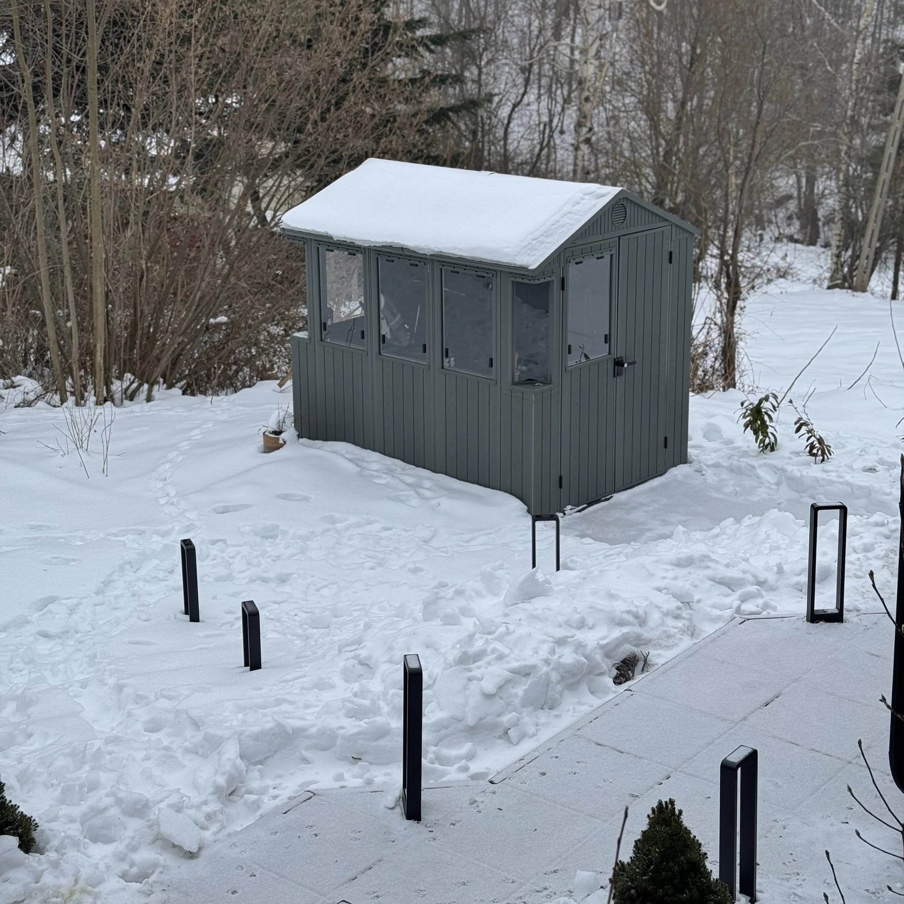 Zahradní domek se skleníkem Keter POTTING SHED 6x8 fotografie realizace 9