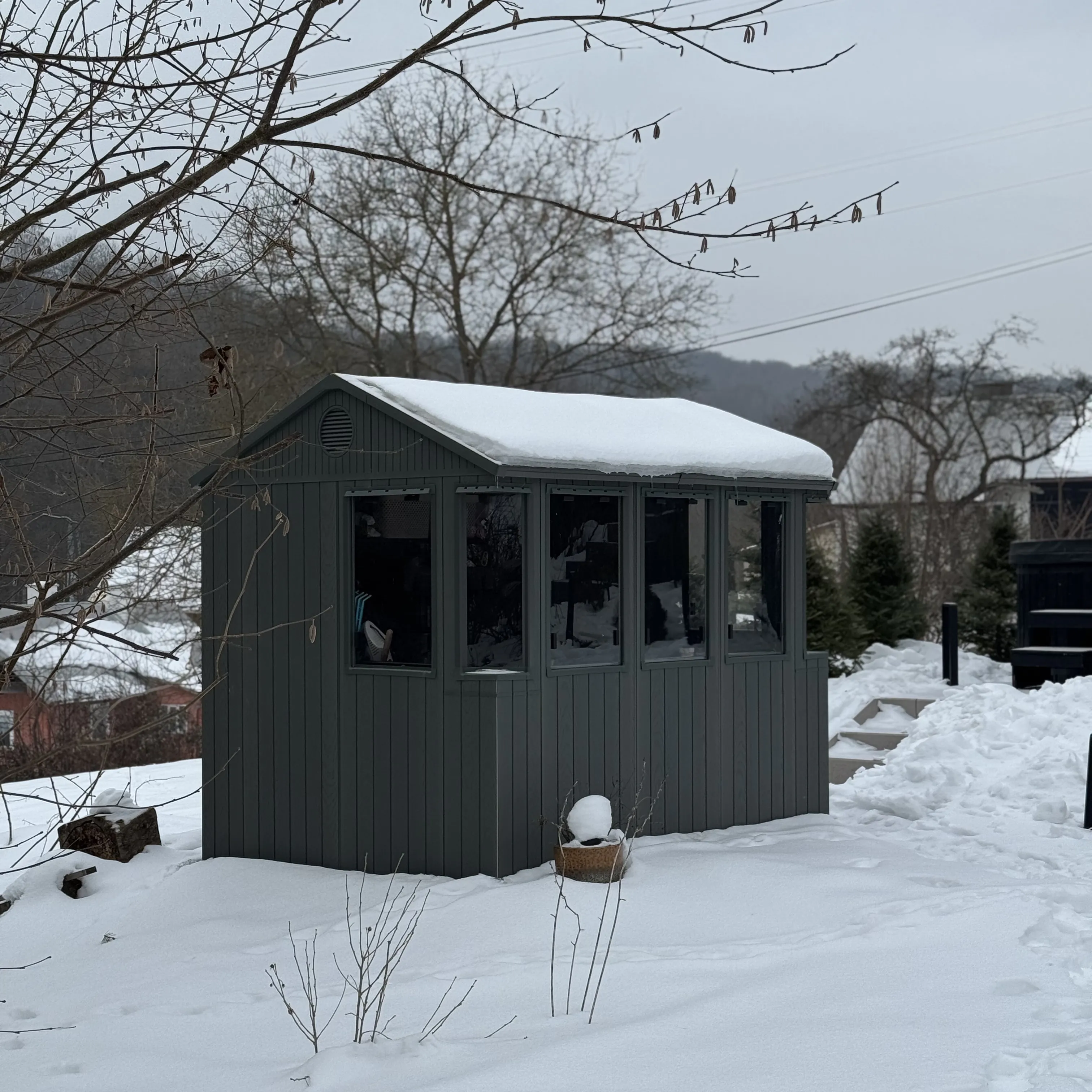 Zahradní domek se skleníkem Keter POTTING SHED 6x8 fotografie realizace 11