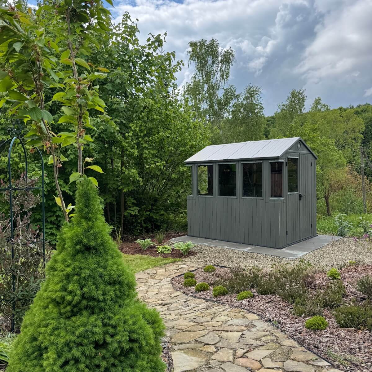 Zahradní domek se skleníkem Keter POTTING SHED 6x8 fotografie realizace 2