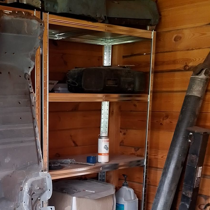 Garážový regál kovový 180x90x40cm - Hardmaister fotografie realizace 1