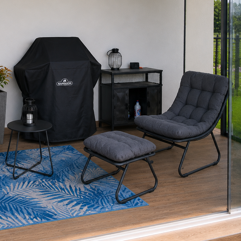 Zahradní set Bjørkka VISTA RELAX PLUS Dark Grey fotografie realizace 1