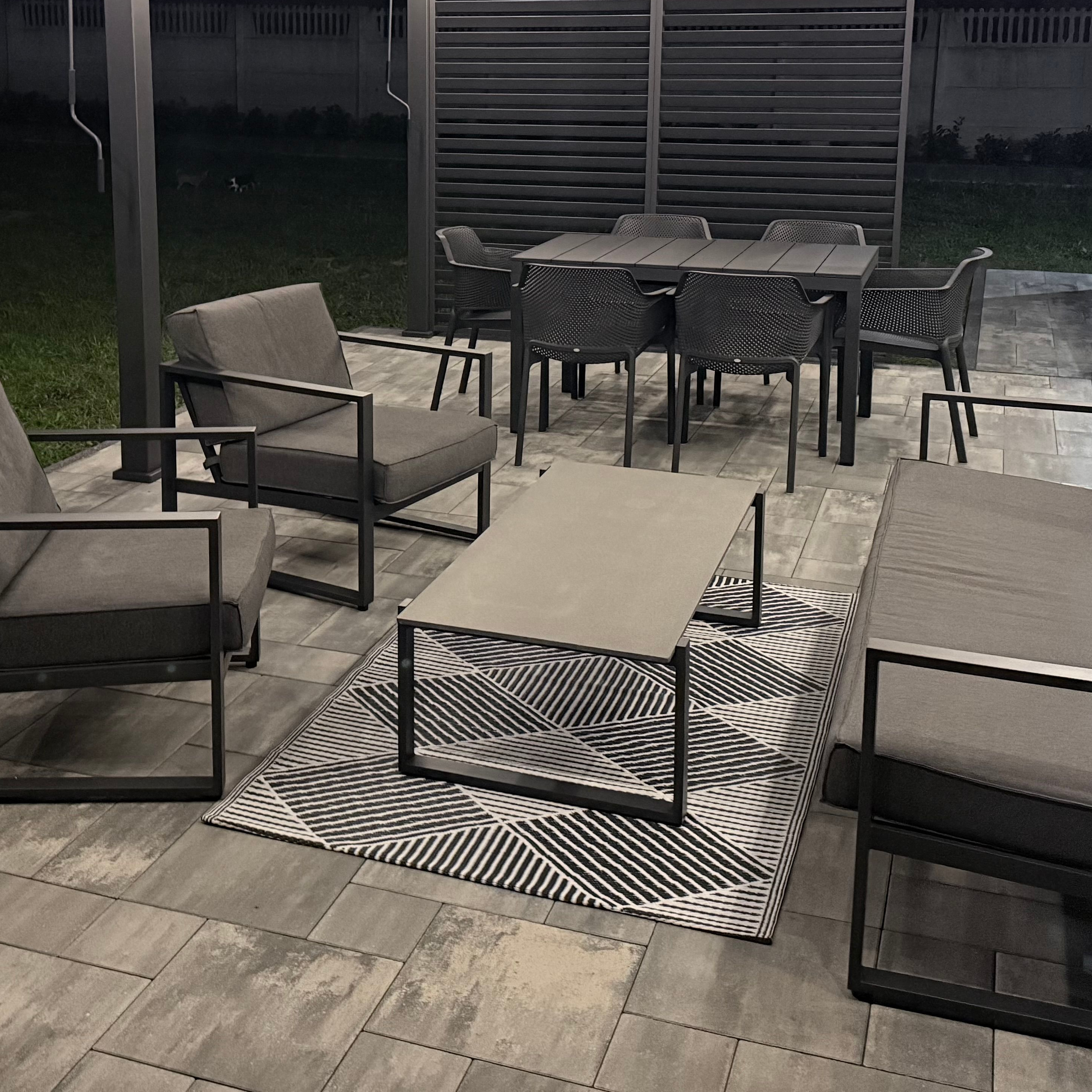 Terasaový koberec 120x180 cm Grey - MOODME fotografie realizace 1