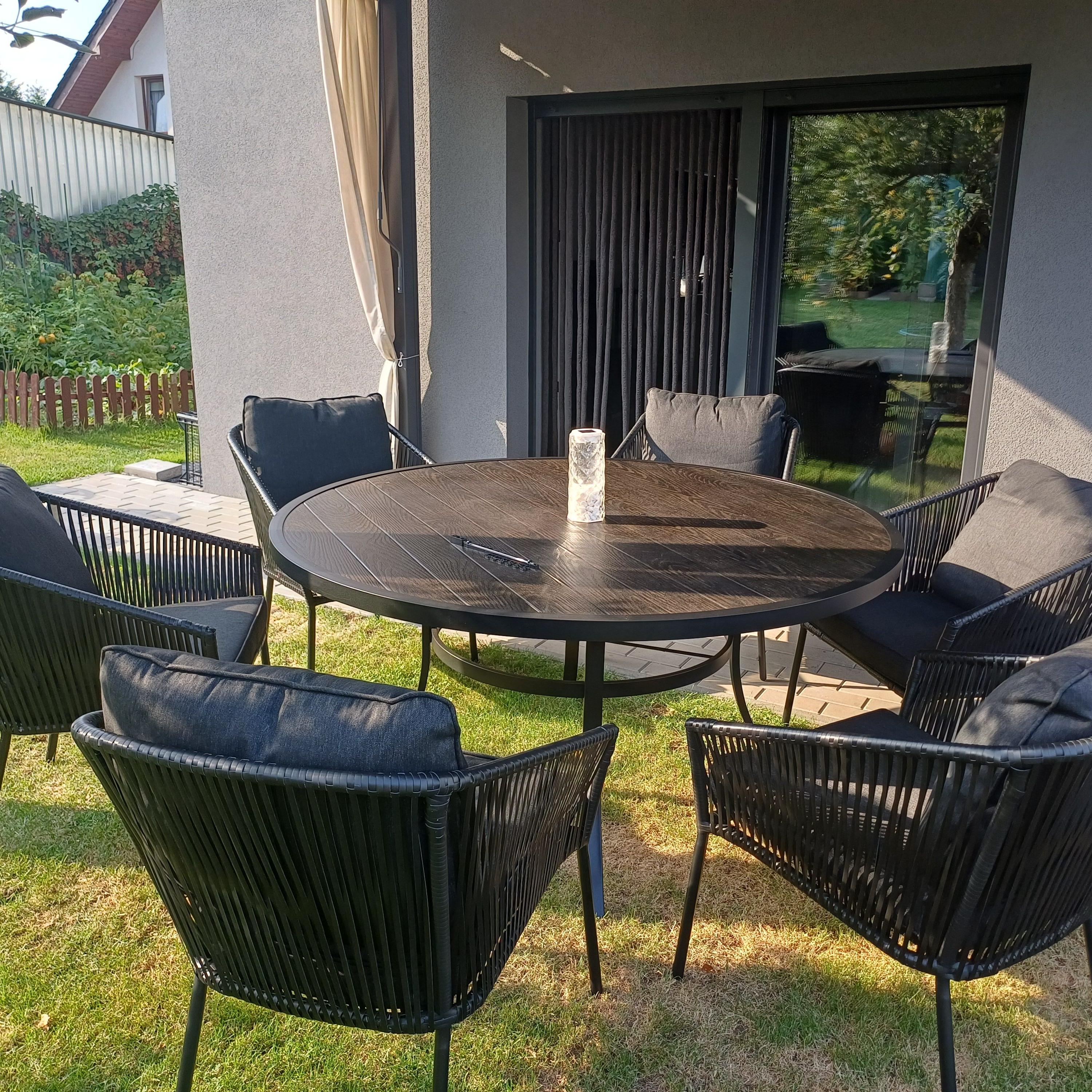 Zahradní sestava TAMARA DINING 6+1 Dark Grey - BJORKKA fotografie realizace 1