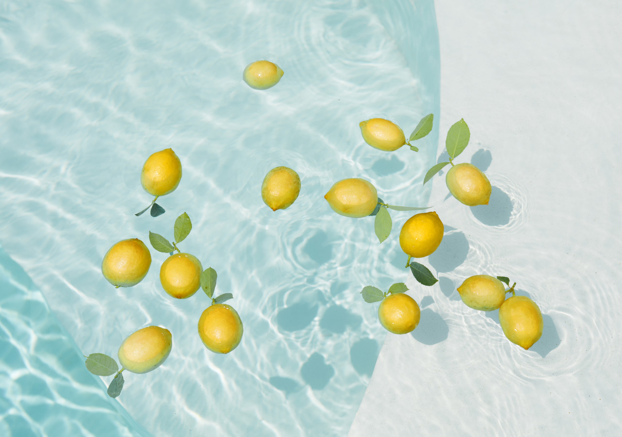 Citrony v baz&eacute;nu