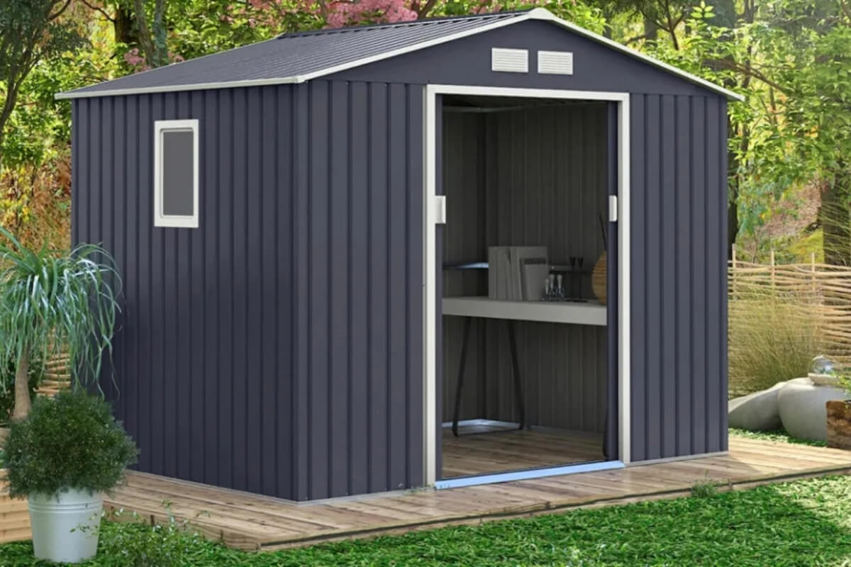 Domek na nářadí HUDSON 277x191cm Cold Grey - Hardmaister