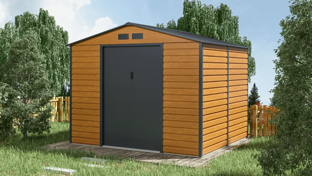 Kůlna na n&aacute;řad&iacute; MONTREAL 277x259cm Dub &scaron;ed&yacute; - Hardmaister