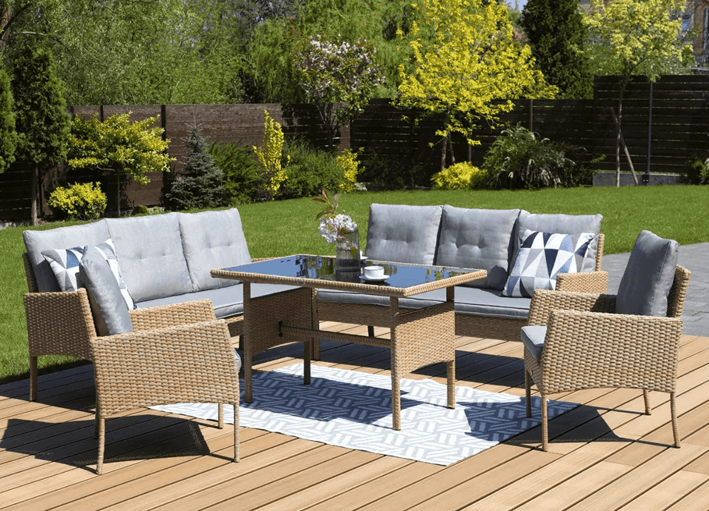 Sada z technoratanu CORTINA FAMILY Beige