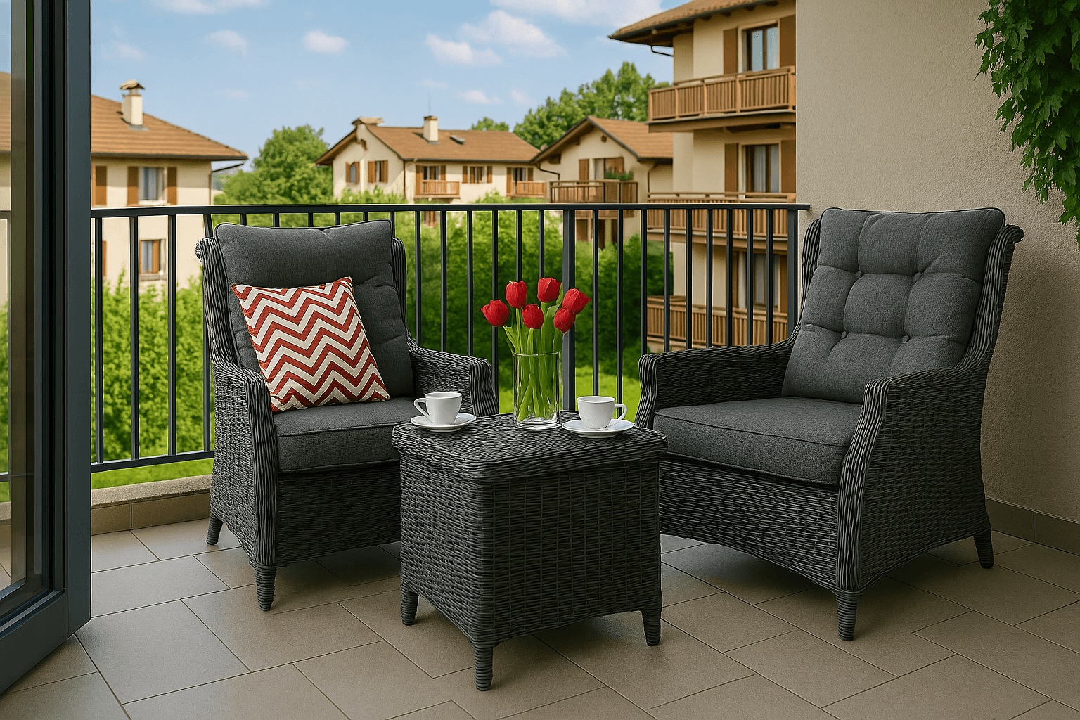 Balkonov&yacute; n&aacute;bytek Trivento Duo od Focus Garden, technorattan